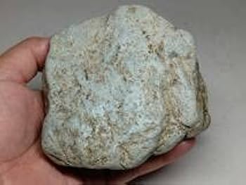 Amazon.co.jp: 薄青 872g 翡翠 原石 ヒスイ 鉱物 鑑賞石 糸魚川 水石